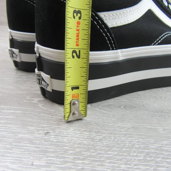 Vans Old Skool Stackform Womens Size 8 Black White Sneakers NEW - Picture 9 of 15